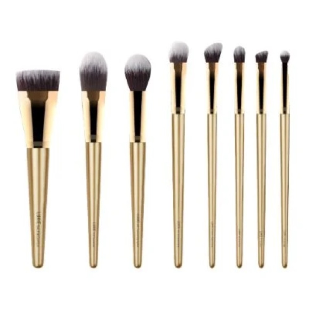 Luxie Glitter and Gold brush set